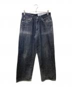 NEIGHBORHOODネイバーフッド）の古着「RIGID DENIM DP WIDE PANTS」｜グレー
