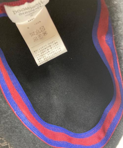 Vivienne Westwood（ヴィヴィアンウエストウッド）Vivienne Westwood (ヴィヴィアンウエストウッド) ベレー帽 ブラック サイズ:M～Sの古着・服飾アイテム