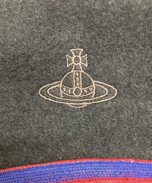 Vivienne Westwood（ヴィヴィアンウエストウッド）Vivienne Westwood (ヴィヴィアンウエストウッド) ベレー帽 ブラック サイズ:M～Sの古着・服飾アイテム