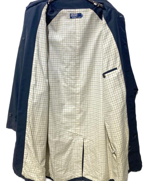 POLO RALPH LAUREN（ポロ・ラルフローレン）POLO RALPH LAUREN (ポロ・ラルフローレン) ステンカラーコート ネイビー サイズ:Ⅿの古着・服飾アイテム