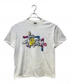stussyステューシー）の古着「ポップバブルロゴTシャツ」｜ホワイト
