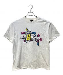 stussy（ステューシー）の古着「ポップバブルロゴTシャツ」｜ホワイト
