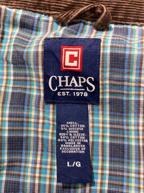 CHAPS（チャップス）CHAPS (チャップス) コーデュロイジャケット ブラウン サイズ:Lの古着・服飾アイテム