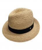 HELEN KAMINSKIヘレンカミンスキー）の古着「リボンストローハット」｜ベージュ