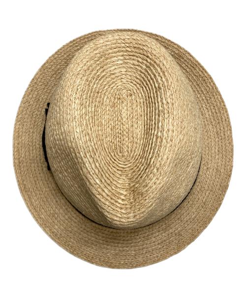 HELEN KAMINSKI（ヘレンカミンスキー）HELEN KAMINSKI (ヘレンカミンスキー) リボンストローハット ベージュの古着・服飾アイテム