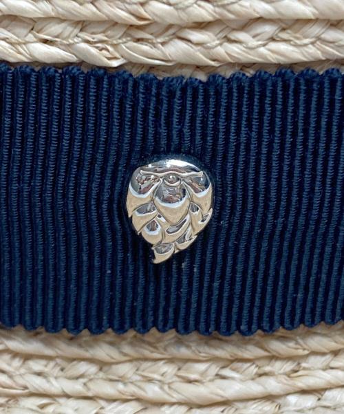 HELEN KAMINSKI（ヘレンカミンスキー）HELEN KAMINSKI (ヘレンカミンスキー) リボンストローハット ベージュの古着・服飾アイテム