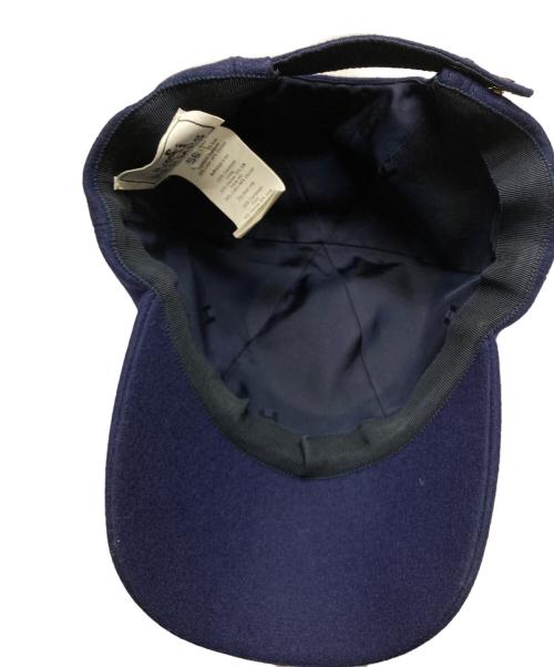 HERMES（エルメス）HERMES (エルメス) カシミヤベースボールキャップ ネイビー サイズ:56の古着・服飾アイテム
