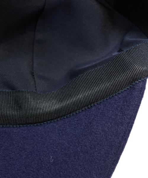 HERMES（エルメス）HERMES (エルメス) カシミヤベースボールキャップ ネイビー サイズ:56の古着・服飾アイテム