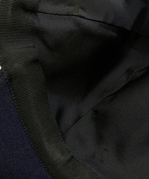 HERMES（エルメス）HERMES (エルメス) カシミヤベースボールキャップ ネイビー サイズ:56の古着・服飾アイテム