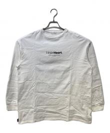 darich（ダーリッチ）の古着「ハートモチーフロングTシャツ」｜ホワイト