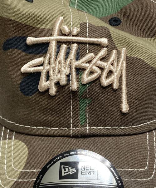 stussy（ステューシー）stussy (ステューシー) New Era (ニューエラ) カモ柄キャップ グリーンの古着・服飾アイテム