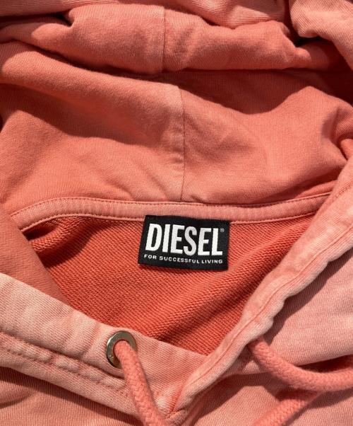 DIESEL（ディーゼル）DIESEL (ディーゼル) S-GIRK-HOOD パーカー ピンク サイズ:XXLの古着・服飾アイテム