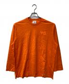 Y-3ワイスリー）の古着「ロゴカットソー」｜オレンジ