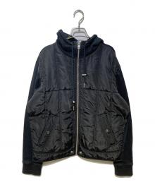 DIESEL（ディーゼル）の古着「フーデッドジャケット」｜ブラック