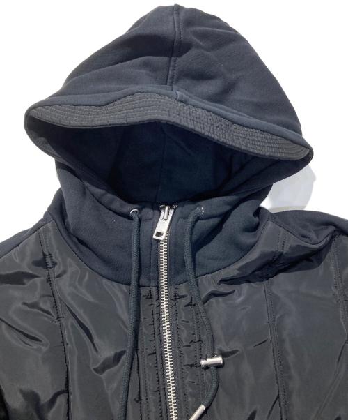 DIESEL（ディーゼル）DIESEL (ディーゼル) フーデッドジャケット ブラック サイズ:XLの古着・服飾アイテム