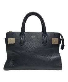 PELLE MORBIDA（ペッレモルビダ）の古着「ミニボストンバッグ」｜ネイビー