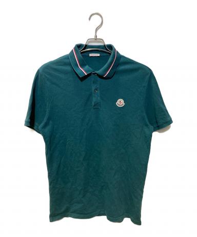 た*☆様 MONCLER ダークグリーン ポロシャツ 中古・古着通販】MONCLER (モンクレール) Logo Patch Polo Shirt