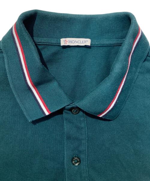 MONCLER（モンクレール）MONCLER (モンクレール) Logo Patch Polo Shirt グリーン サイズ:Lの古着・服飾アイテム