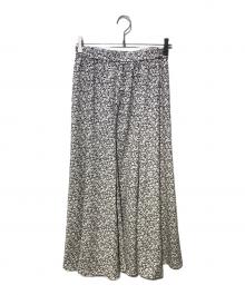 SLOW（スロウ）の古着「アンティークフラワープリントスカート」｜ホワイト