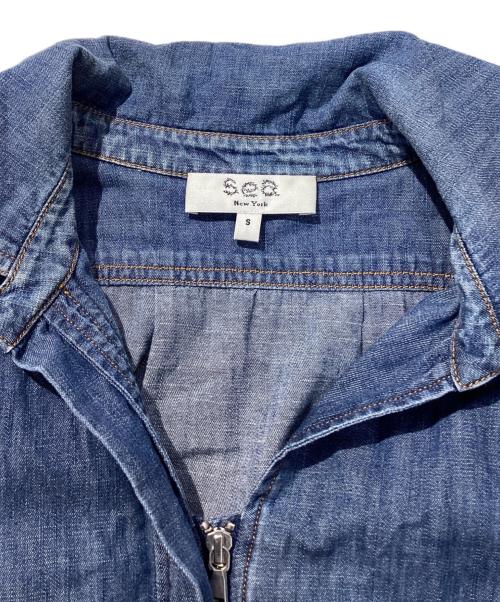 sea NEW YORK（シー ニューヨーク）sea NEW YORK (シー ニューヨーク) デザインデニムコート インディゴ サイズ:Sの古着・服飾アイテム