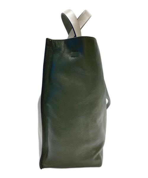 MARNI（マルニ）MARNI (マルニ) MUSEO SOFT 2WAYバッグ グリーン×ホワイトの古着・服飾アイテム