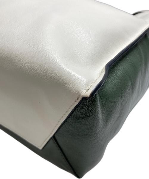 MARNI（マルニ）MARNI (マルニ) MUSEO SOFT 2WAYバッグ グリーン×ホワイトの古着・服飾アイテム