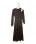 Snidel (スナイデル) ワンショルジャガードドッキングドレス ブラウン サイズ:S：4000円