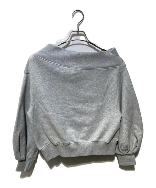 Snidel（スナイデル）Snidel (スナイデル) オフショルロゴスウェット グレー サイズ:Sの古着・服飾アイテム