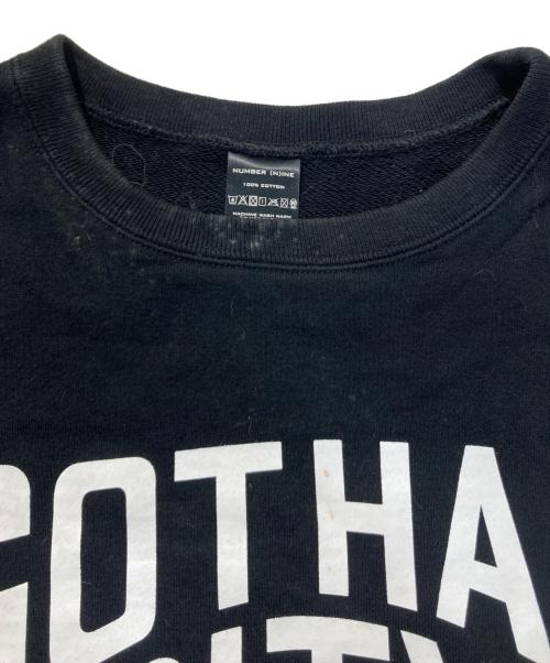 NUMBER (N)INE（ナンバーナイン）NUMBER (N)INE (ナンバーナイン) GOTHAM CITY LARGE SWEATSHIRT ブラック サイズ:3の古着・服飾アイテム