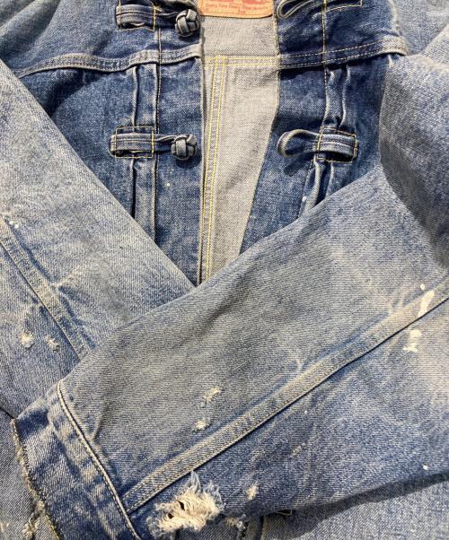 SAPEur（サプール）SAPEur (サプール) チャイナボタンデニムジャケット インディゴ サイズ:Mの古着・服飾アイテム
