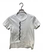 COMME des GARCONSコムデギャルソン）の古着「ドットループ装飾Tシャツ」｜ホワイト