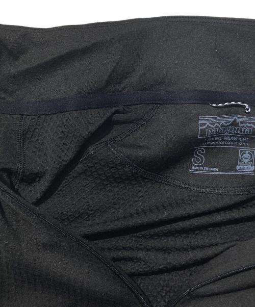 Patagonia（パタゴニア）Patagonia (パタゴニア) Capilene Midweight Zip Neck ブラック サイズ:Sの古着・服飾アイテム