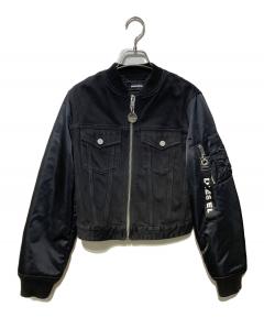 中古・古着通販】DIESEL (ディーゼル) MA-1ジャケット ブラック サイズ