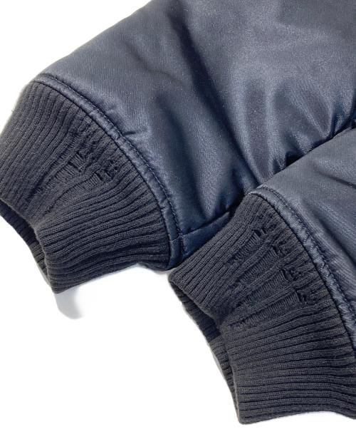 DIESEL（ディーゼル）DIESEL (ディーゼル) デニム切替MA-1ジャケット ブラック サイズ:Sの古着・服飾アイテム