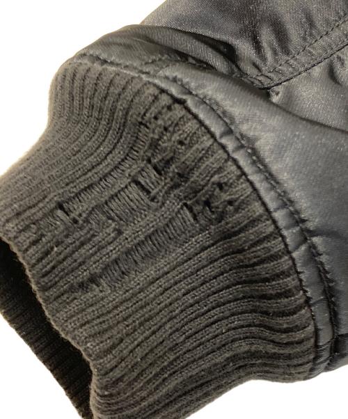 DIESEL（ディーゼル）DIESEL (ディーゼル) デニム切替MA-1ジャケット ブラック サイズ:Sの古着・服飾アイテム