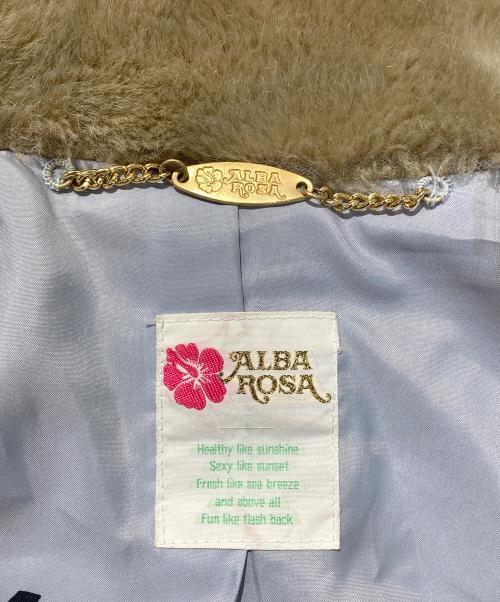 ALBA ROSA（アルバローザ）ALBA ROSA (アルバローザ) フェイクファーコート ベージュ サイズ:サイズ表記なしの古着・服飾アイテム