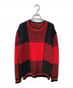DIESEL Black Goldディーゼル ブラック ゴールド）の古着「ニット」｜レッド