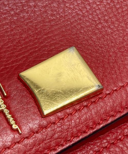 Salvatore Ferragamo（サルヴァトーレ フェラガモ）Salvatore Ferragamo (サルヴァトーレ フェラガモ) チェーンショルダーバッグ レッドの古着・服飾アイテム