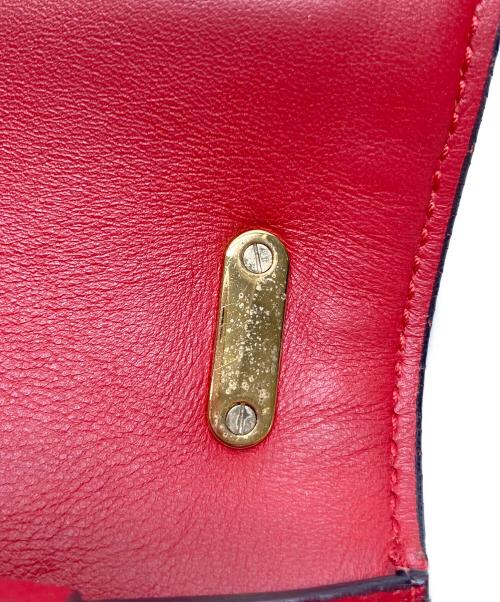 Salvatore Ferragamo（サルヴァトーレ フェラガモ）Salvatore Ferragamo (サルヴァトーレ フェラガモ) チェーンショルダーバッグ レッドの古着・服飾アイテム