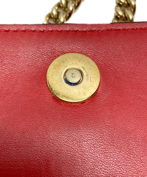 Salvatore Ferragamo（サルヴァトーレ フェラガモ）Salvatore Ferragamo (サルヴァトーレ フェラガモ) チェーンショルダーバッグ レッドの古着・服飾アイテム