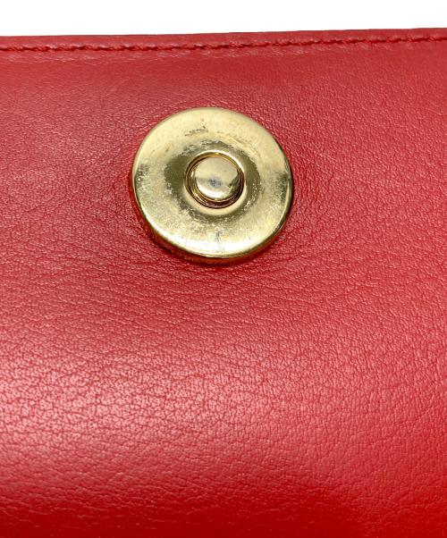 Salvatore Ferragamo（サルヴァトーレ フェラガモ）Salvatore Ferragamo (サルヴァトーレ フェラガモ) チェーンショルダーバッグ レッドの古着・服飾アイテム