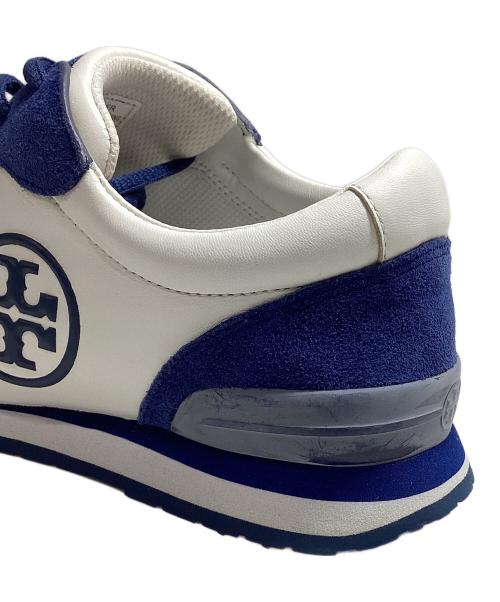 TORY BURCH（トリーバーチ）TORY BURCH (トリーバーチ) スニーカー ホワイト×ブルー サイズ:6.5Ⅿの古着・服飾アイテム