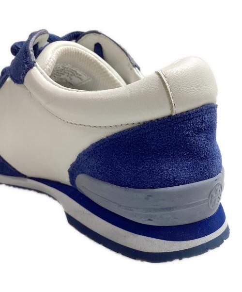 TORY BURCH（トリーバーチ）TORY BURCH (トリーバーチ) スニーカー ホワイト×ブルー サイズ:6.5Ⅿの古着・服飾アイテム