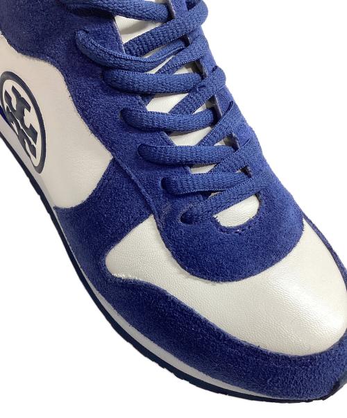 TORY BURCH（トリーバーチ）TORY BURCH (トリーバーチ) スニーカー ホワイト×ブルー サイズ:6.5Ⅿの古着・服飾アイテム