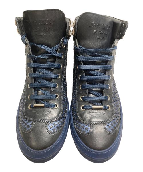 JIMMY CHOO（ジミーチュウ）JIMMY CHOO (ジミーチュウ) 163 ARGYLE AMR SATIN WITH MINI RUBBER STARS ネイビー サイズ:28.5の古着・服飾アイテム