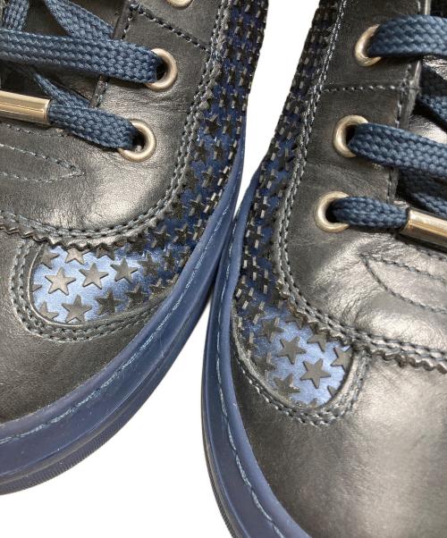 JIMMY CHOO（ジミーチュウ）JIMMY CHOO (ジミーチュウ) 163 ARGYLE AMR SATIN WITH MINI RUBBER STARS ネイビー サイズ:28.5の古着・服飾アイテム