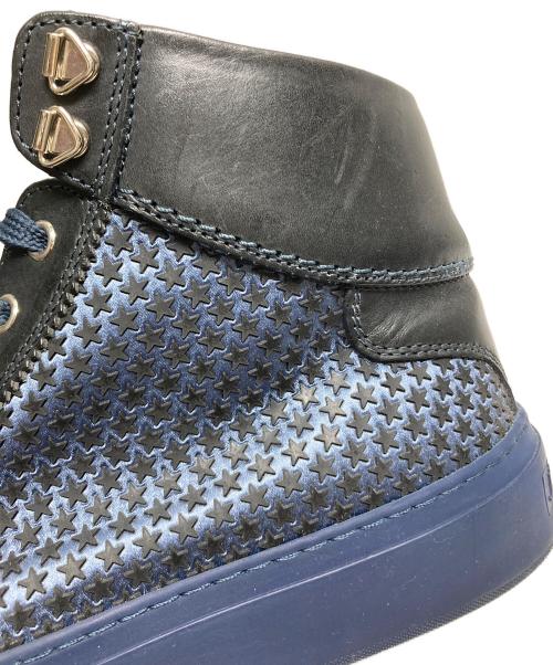 JIMMY CHOO（ジミーチュウ）JIMMY CHOO (ジミーチュウ) 163 ARGYLE AMR SATIN WITH MINI RUBBER STARS ネイビー サイズ:28.5の古着・服飾アイテム