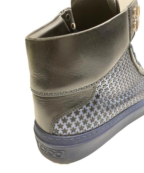 JIMMY CHOO（ジミーチュウ）JIMMY CHOO (ジミーチュウ) 163 ARGYLE AMR SATIN WITH MINI RUBBER STARS ネイビー サイズ:28.5の古着・服飾アイテム
