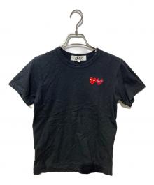 PLAY COMME des GARCONS（プレイコムデギャルソン）の古着「Tシャツ」｜ブラック
