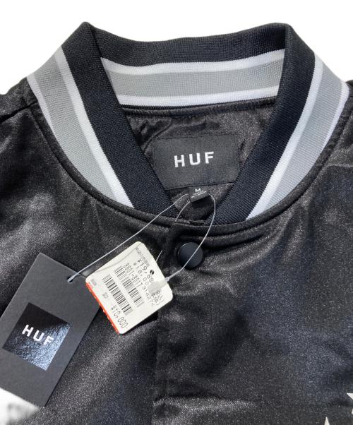HUF（ハフ）HUF (ハフ) ブルゾン ブラック サイズ:Mの古着・服飾アイテム